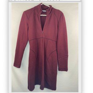 Athleta Sweater Dress Long Sleeve Petite Small Red